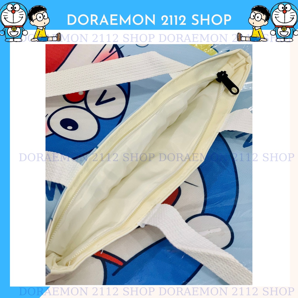 Túi tote vải mèo máy DORAEMON kích thước A4