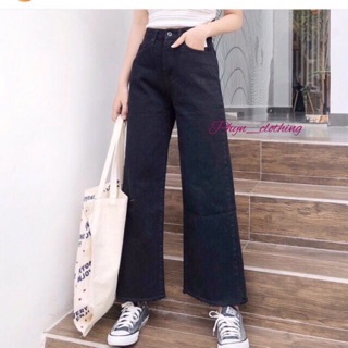 Quần đen ống rộng đủ mẫu