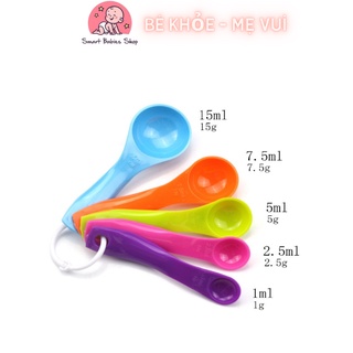 Bộ 5 thìa đo lường, định lượng.