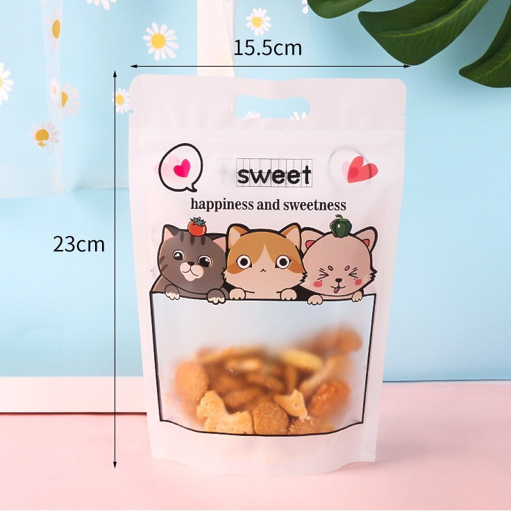 50 Chiếc Túi Zip Đựng Bánh Quy,Kẹo, Socola Hàng Dày Đẹp 250-300-500gr