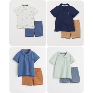 Bộ polo bé trai chính hãng HM