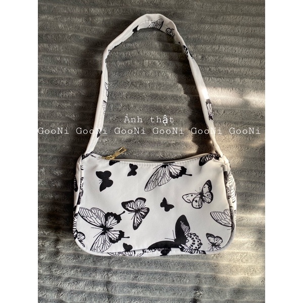 Túi đeo vai hoạ tiết hottrend da báo/ hồ điệp/ ngựa vằn/ bò sữa/ caro thời trang dành cho nữ