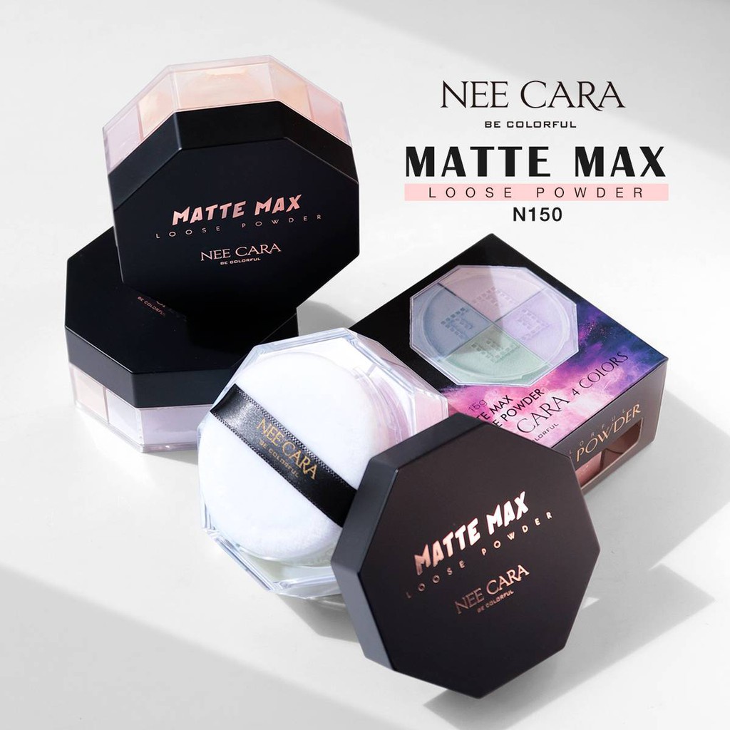 Phấn Phủ Bột Kiềm Dầu Điều Chỉnh Sắc Tố Da Nee Cara Dùng Cho Da Mụn Max Loose Powder N150 No.20