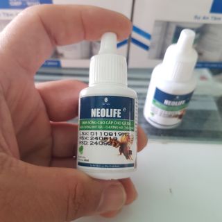 Neolife men sống cao cấp cho gà đá 10 chai / hộp.1 chai 20ml