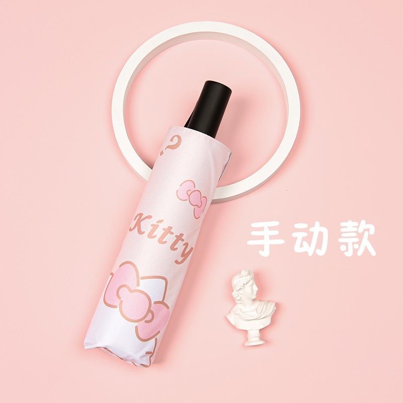 Dù Gấp Tự Động Hình Hello Kitty Dễ Thương