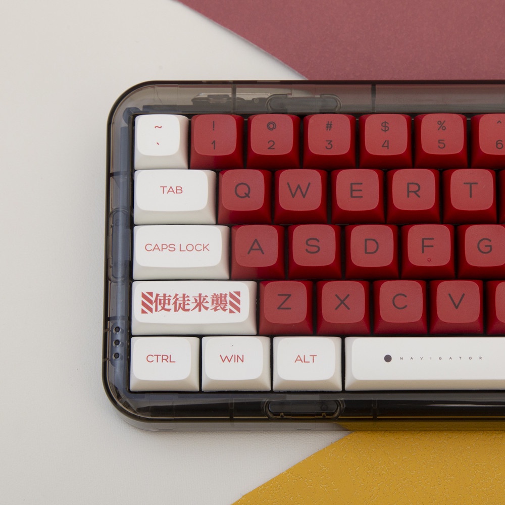 EVANGELION-02 Keycap XDA Hồ sơ chủ đề Evangelion Anime PBT Dye-sub bàn phím cơ Keycap 137 Phím