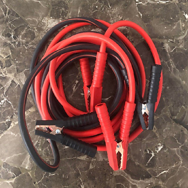Dây Câu Bình Ắc Quy Ô Tô Lõi Đồng SIÊU TO - 1000A/2000A, Kích Điện Ắc Quy Cứu Hộ Ô Tô 4 Mét