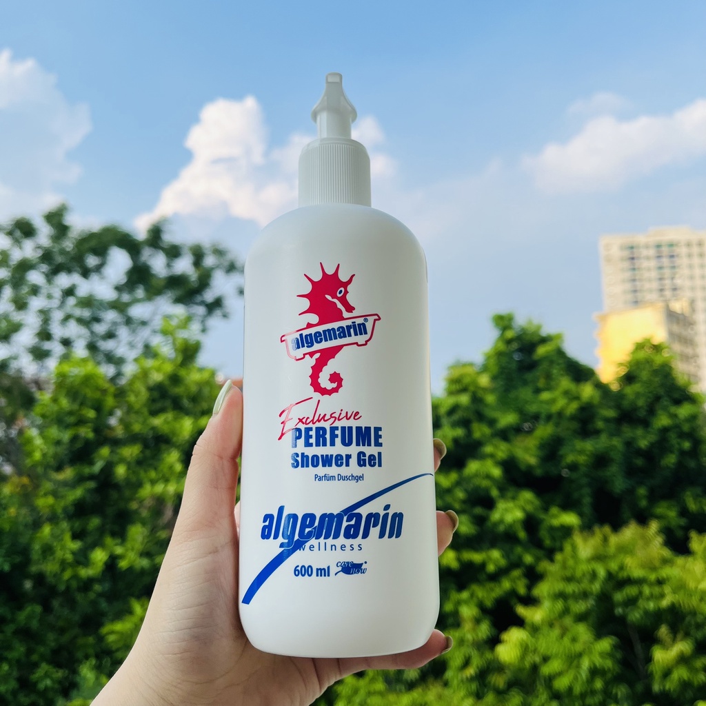 Sữa tắm cá ngựa ALGEMARIN  300ml/600ml, hương nước hoa chai nhọn - vòi vuông - chai có vòi loại mới
