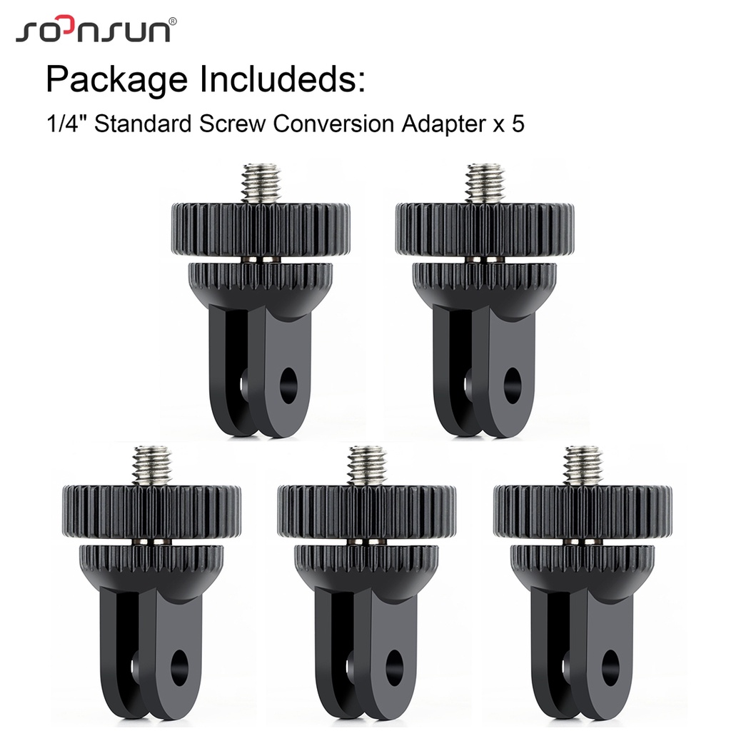 Bộ Chuyển Đổi Gậy Ba Chân Mini Có Ren 1/4 Inch Cho GoPro Hero 8 7 6 5 4 Session for DJI Osmo Action