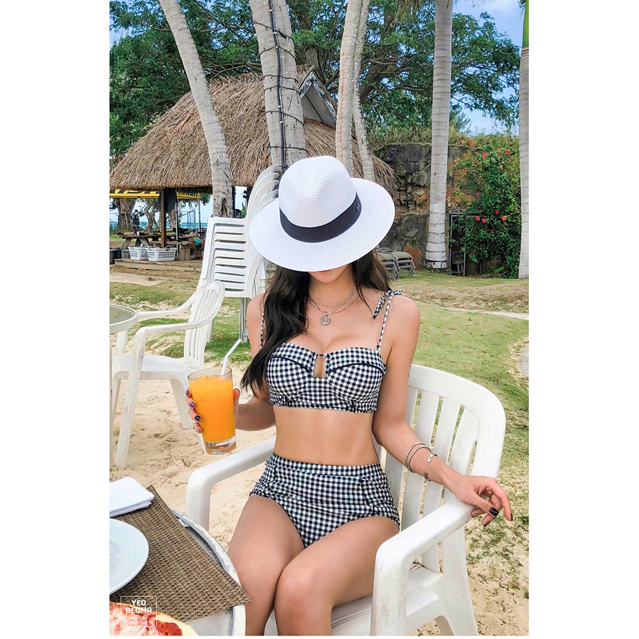 BG080 SÉT BIKINI 2 MẢNH KẺ CARÔ | BigBuy360 - bigbuy360.vn