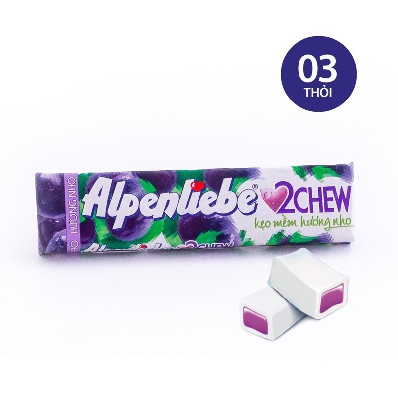 Kẹo Alpenliebe Đủ 6 hương vị