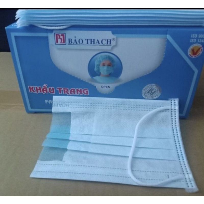 ✅ [HÀNG THẬT!] Khẩu Trang Y Tế- Bảo Thạch (3 Lớp - Hộp 50 Cái) -VT0612