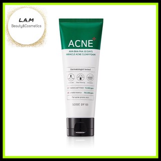 Sữa Rửa Mặt Some By Mi AHA-BHA-PHA 30Days Miracle ACNE Clear Foam