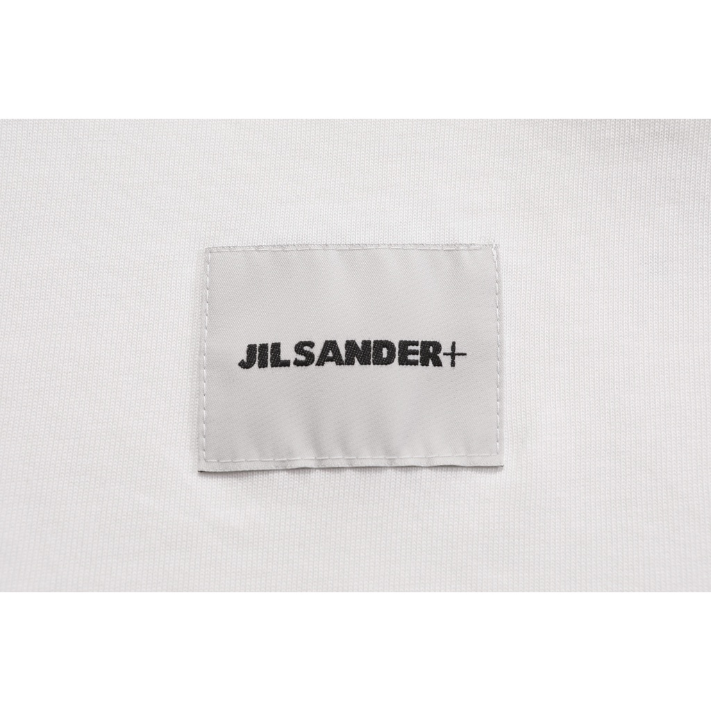 JIL SANDER minimalist lettering logo solid color loose couple matching T-shirt