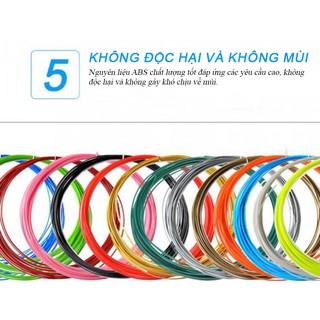 5 màu mực ABS/PLA dành cho bút vẽ 3D