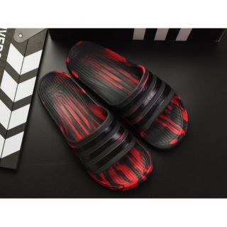 Dép lê nam không thấm nước màu loang đỏ đen