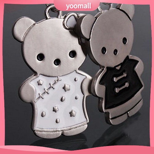 Set 1 cặo móc khóa hình gấu đáng yêu cho các cặp đôi