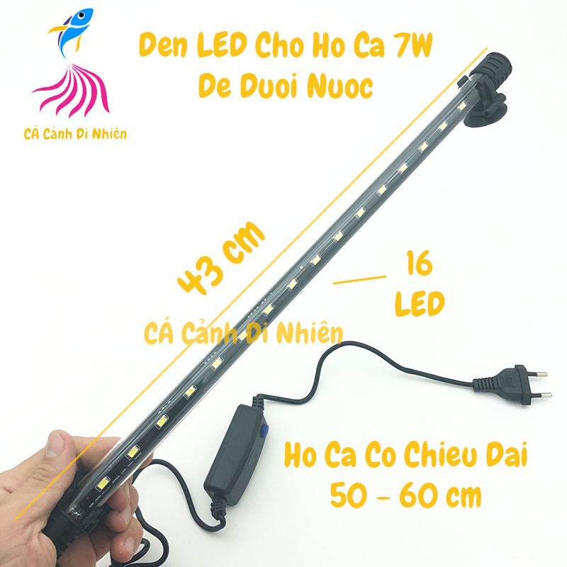 Đèn LED cho hồ cá dài 50 - 60 cm nhiều màu T4-500LED để dưới nước