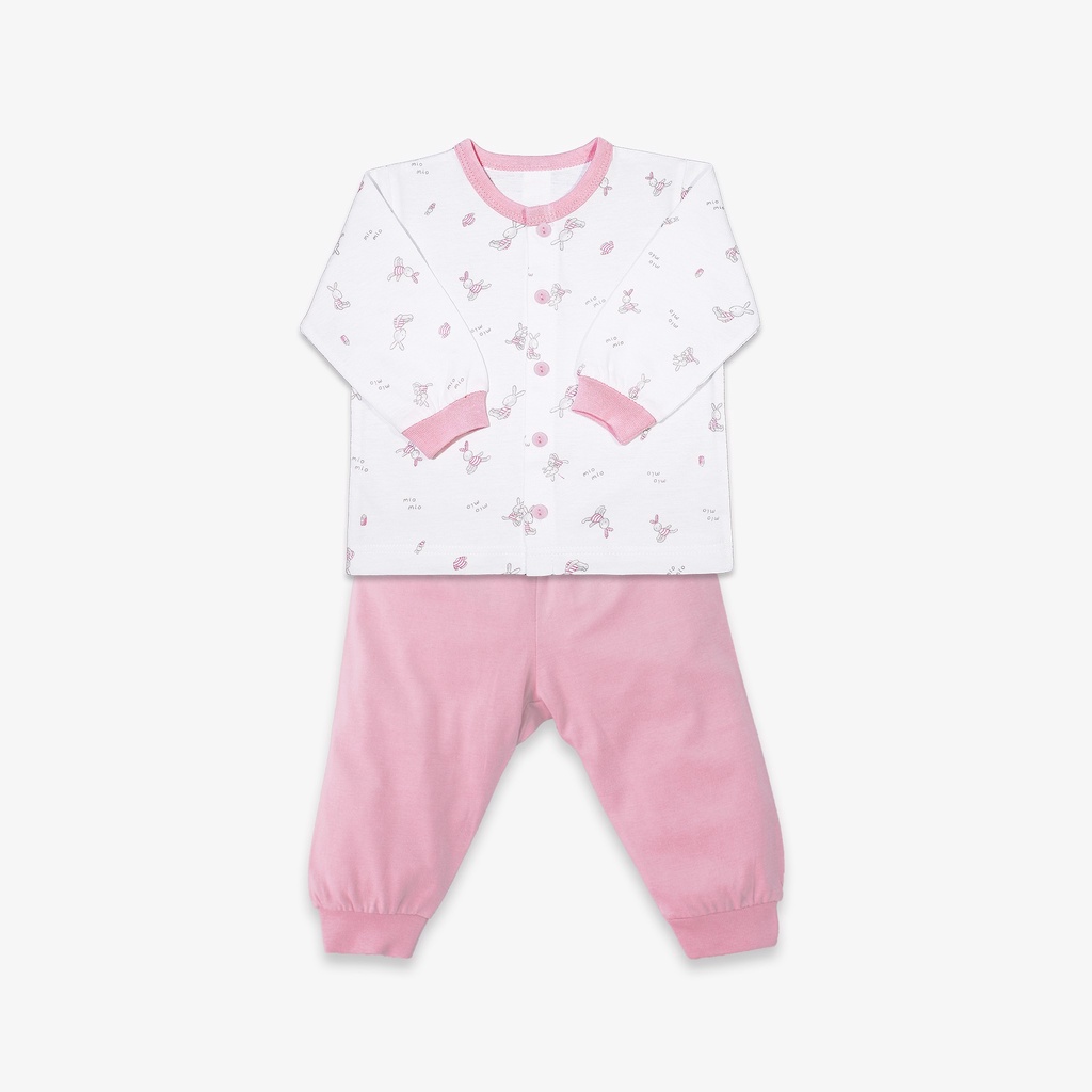 Bộ Sơ Sinh Cotton MIOMIO - Tay Dài, Nút Giữa New Cho Bé Trai, Bé Gái