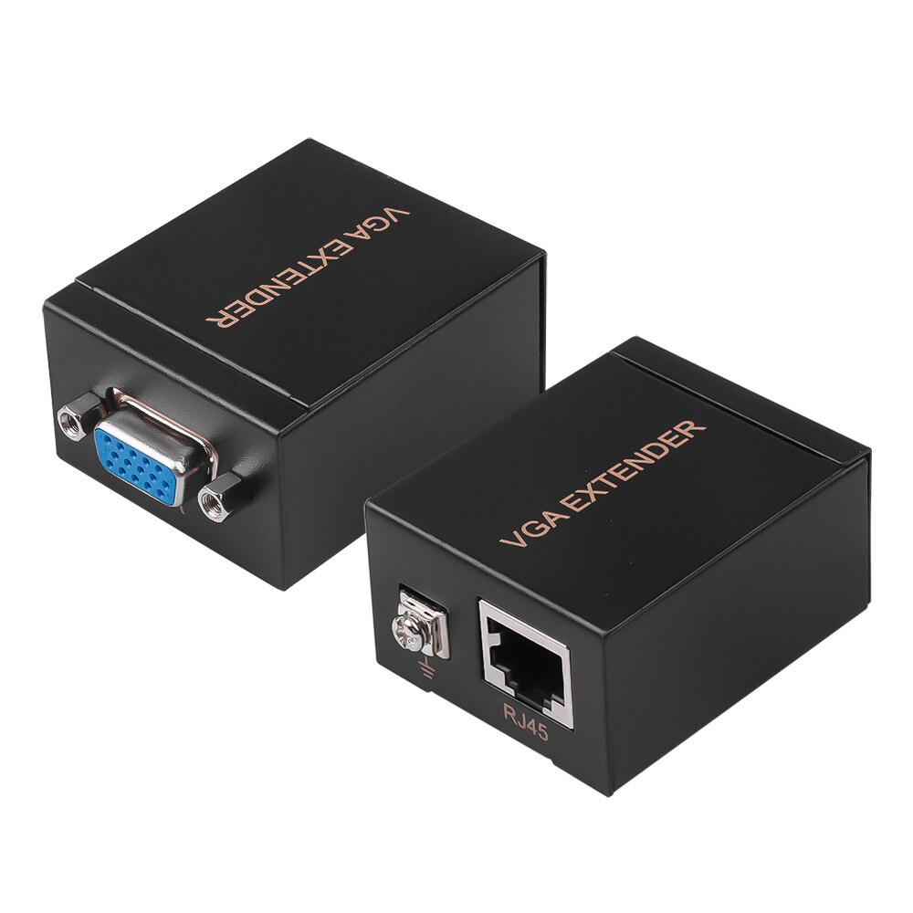 Bộ khuếch đại tín hiệu VGA sang RJ45 1080P Cat5e/6 lên đến 60M VGA cho máy tính