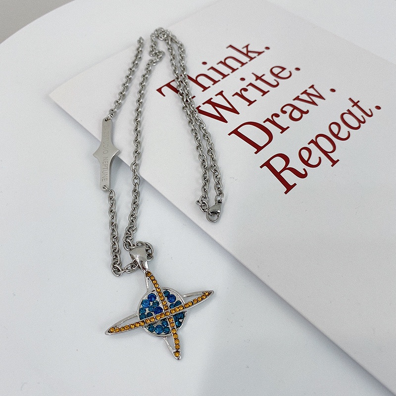 Vòng cổ Mặt Hành Tinh Phong Cách retro Âu Mỹ Cho Nam Nữ