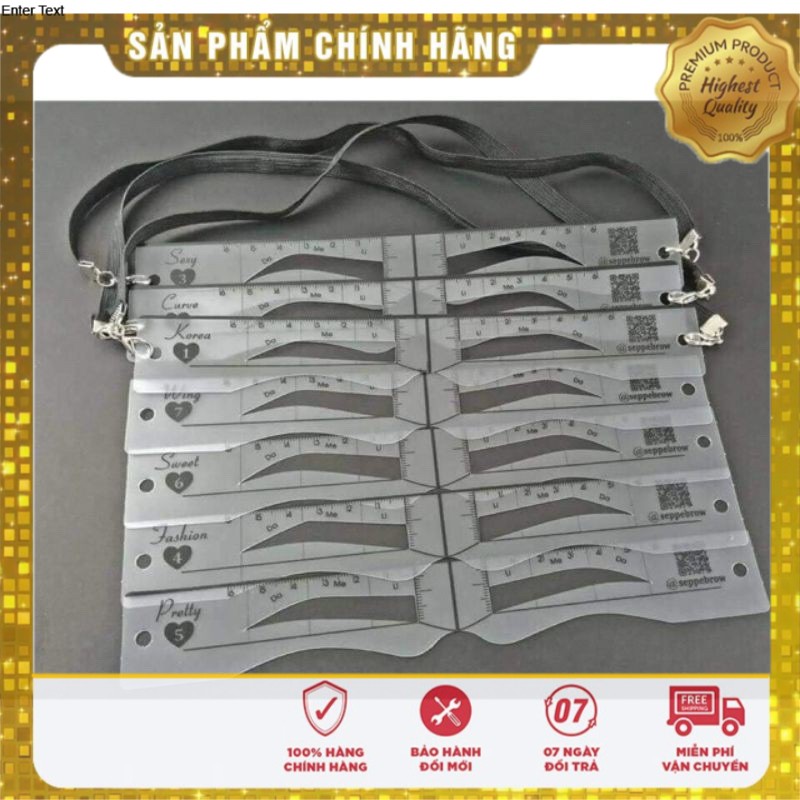 Bộ Khung Vẽ Chân Mày Dáng Thái 7 nữ 1 Nam DCPX-NTA