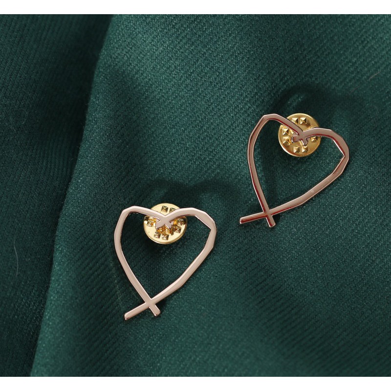 Cài áo Vest Nam thời trang hình trái tim GH-189, Lapel Pin cài áo vest Nam {Phụ kiện vest Nam - AdamZone}