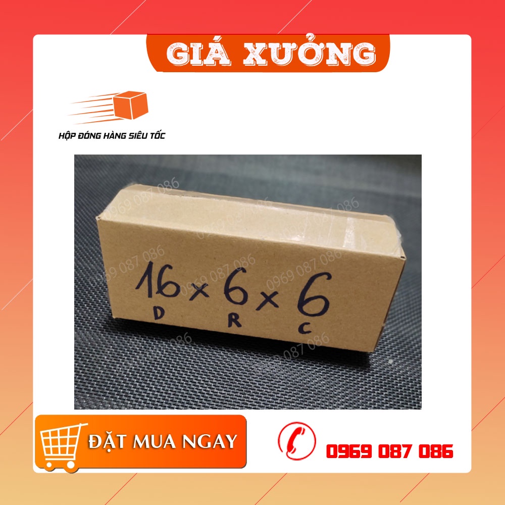 16x6x6 10 Hộp carton đóng hàng