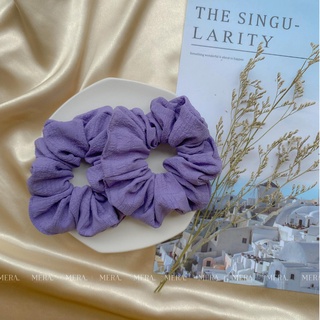 Dây buộc tóc Scrunchie tím mộng mơ, Cột tóc vải dễ thương - MERA Accessories