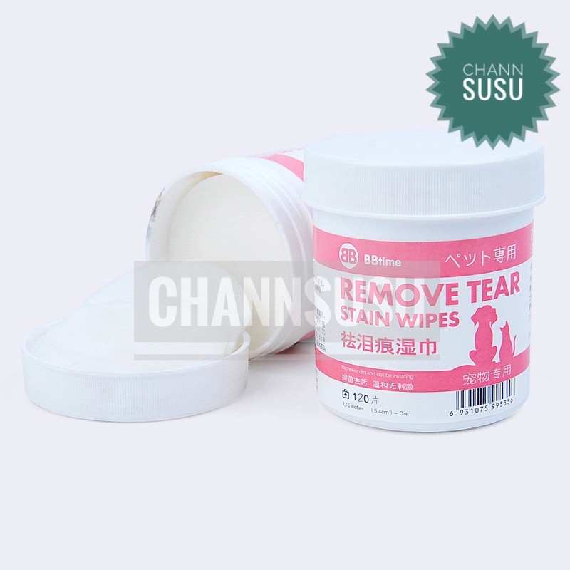 Miếng lau lông ố màu cho chó mèo thú cưng (hộp 120 miếng)