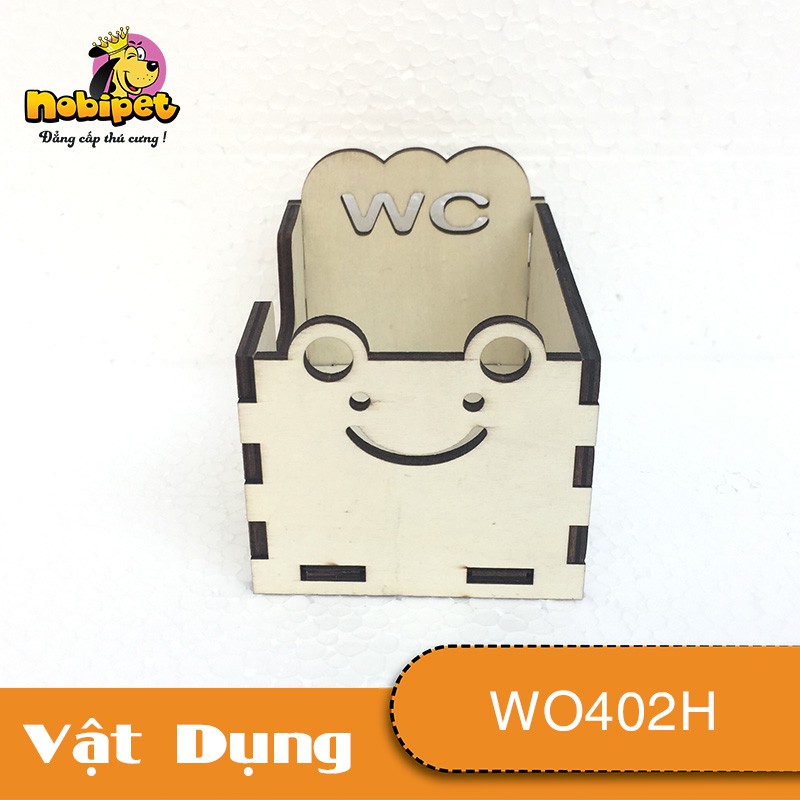 Nhà tắm gỗ lắp ráp WC Vật dụng nuôi chuột Hamster WO402H