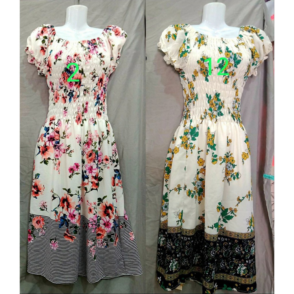 Đầm bẹt vai đi biển ngắn [nhiều màu] | BigBuy360 - bigbuy360.vn