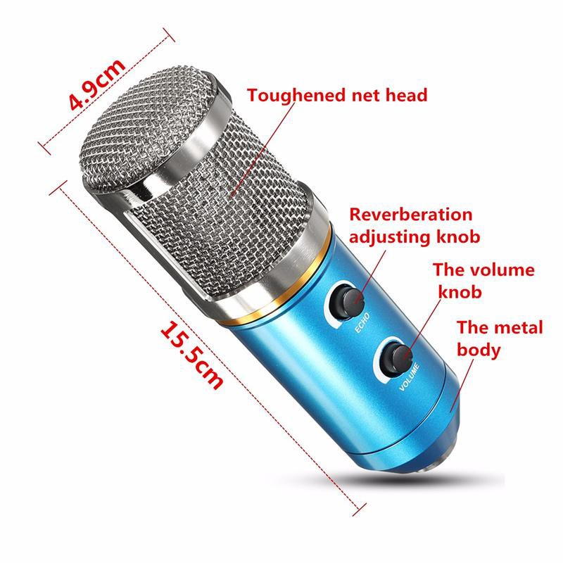 Micro Hát Karaoke Jack 3.5mm Có Chân Đứng Tiện Dụng Đen