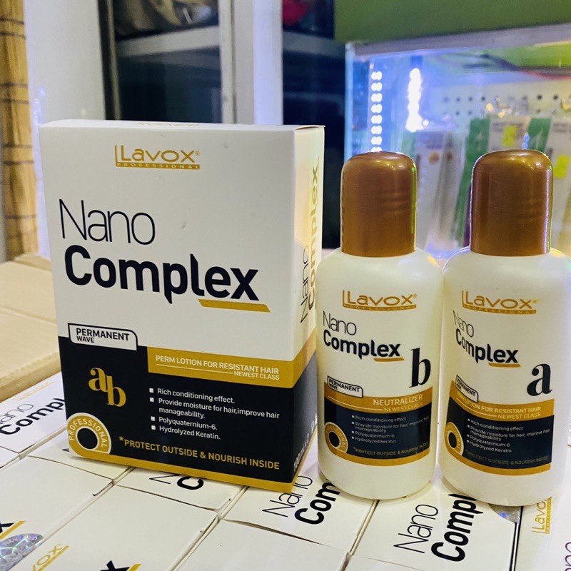Thuốc Uốn Lạnh Lavox nano 100ml - Cặp 2 Chai  Uốn Lạnh - Tặng cặp Bao Tay