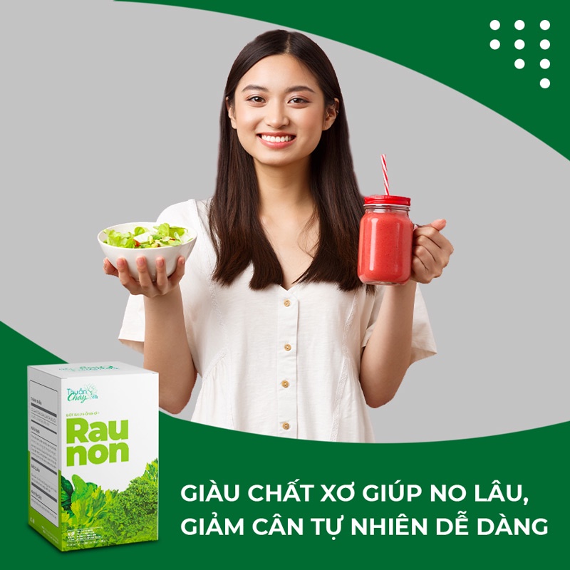 BỘT RAU TỔNG HỢP RAU NON – GIẢM CÂN TỰ NHIÊN, NGĂN NGỪA LÃO HÓA