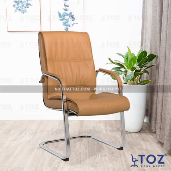 Ghế chân quỳ văn phòng TOZ lưng đệm bọc da, ghế quỳ da đệm dày làm việc tại nhà hàng chính hãng - GQ105-N