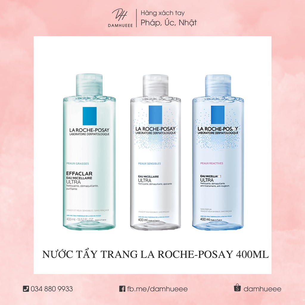 Tẩy trang La roche-posay 400ml