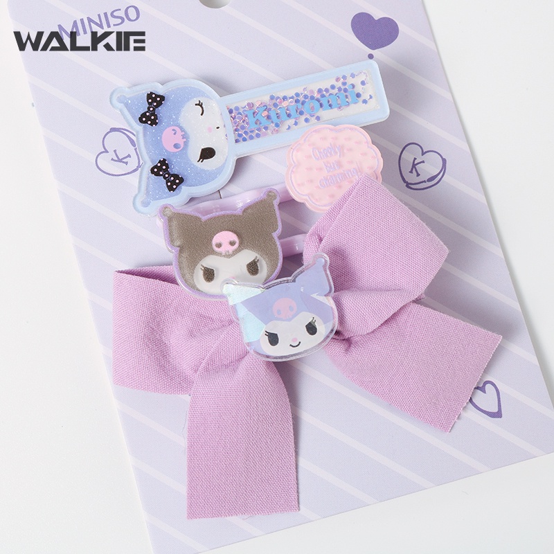 SANRIO Kẹp Tóc Hình Nơ Hoạt Hình Dễ Thương Cho Bé Gái