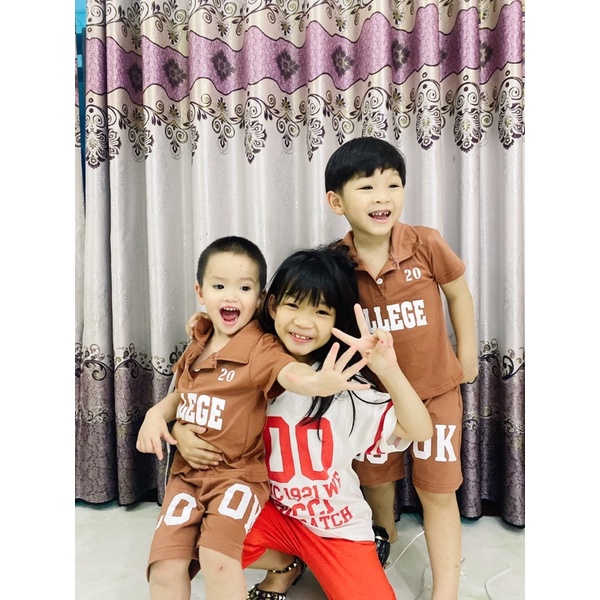 Set Áo Thun Kèm Quần Legging Sành Điệu Cho Bé Gái