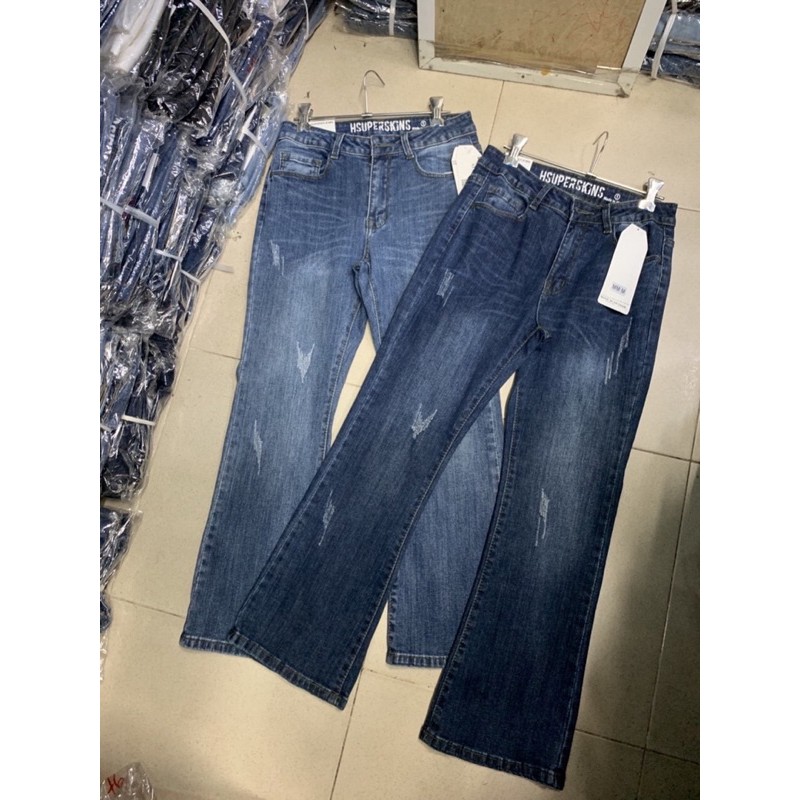 Quần ống loe lở 9 tấc