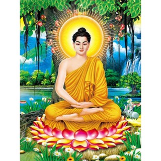 Tranh đính đá 5D toàn bộ.Tranh Đức Phật thích ca.