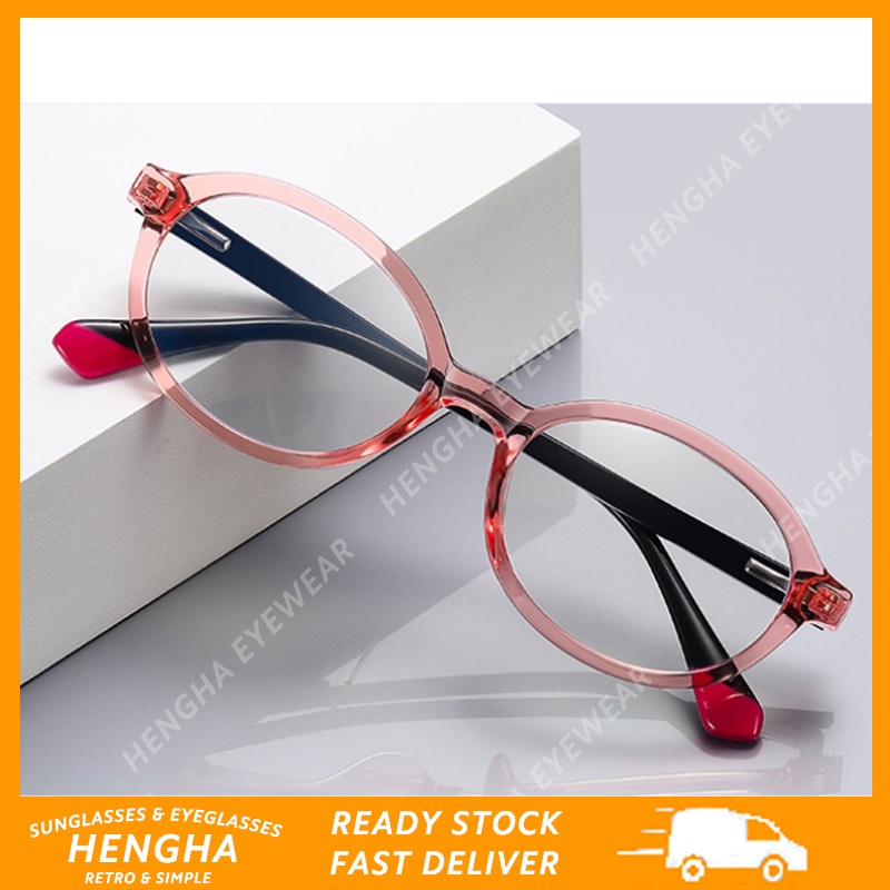 Mắt Kính Gọng Oval Chống Ánh Sáng Xanh Chất Lượng Cao Có Thể Thay Thế Cho Trẻ Em