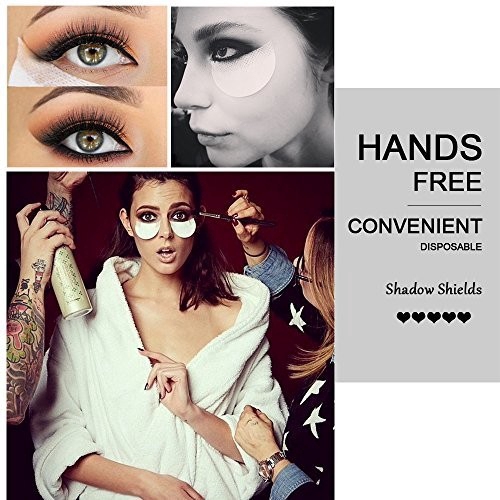 50 Pcs Eye Shadow Shields Protector Pads For Eyes Lips Makeup Application Tools