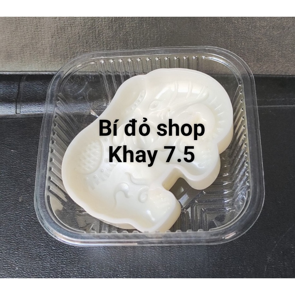 Khuôn trung thu lò xo CON VOI 75g 2 mặt 1 nhấn