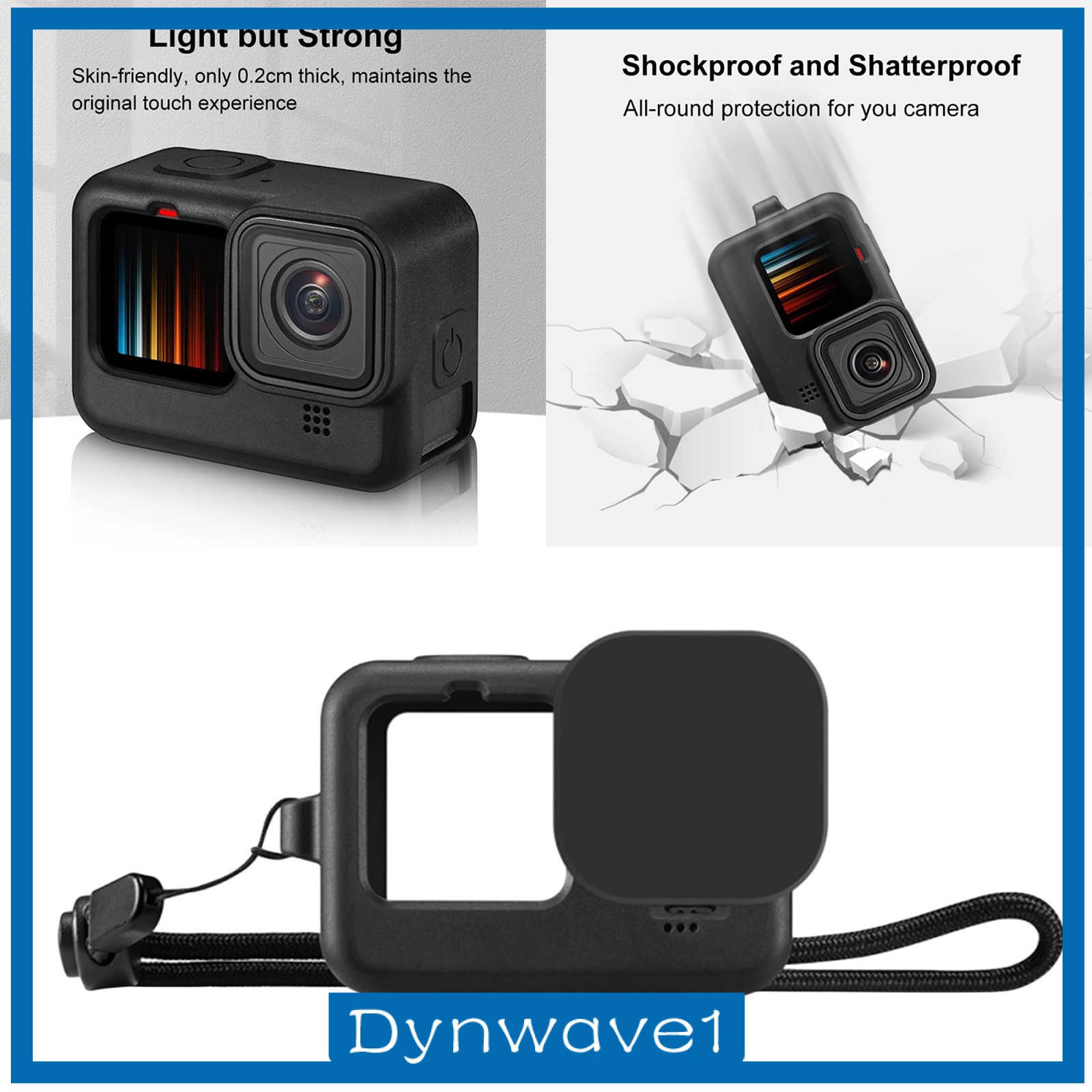 Vỏ Silicone Bảo Vệ Camera Hành Trình Gopro Hero9 Dynwave1 | BigBuy360 - bigbuy360.vn