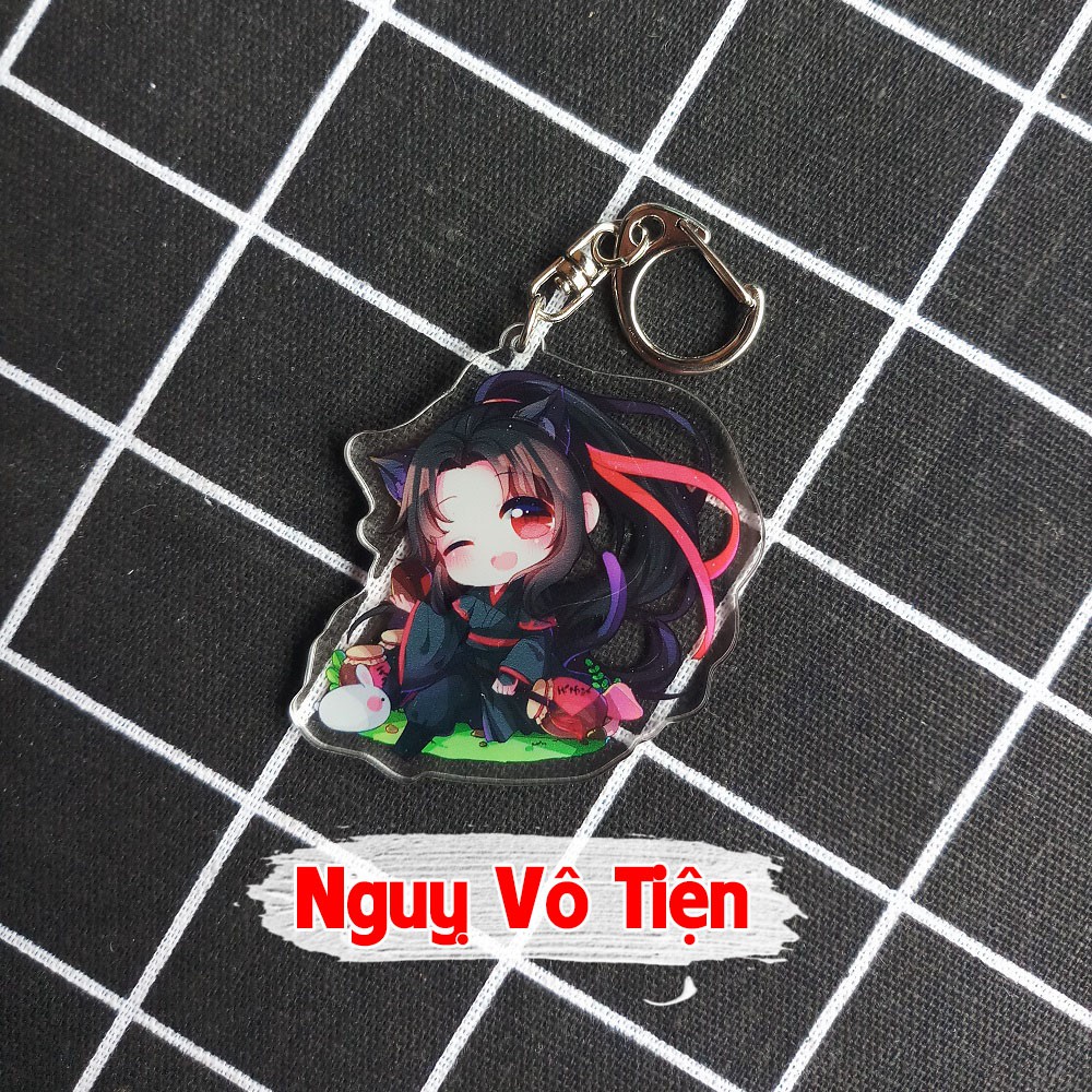 Móc Khóa Ma Đạo Tổ Sư Trần Tình lệnh anime chibi móc khóa acrylic móc khóa mica Tiêu Chiến Vương Nhất Bác