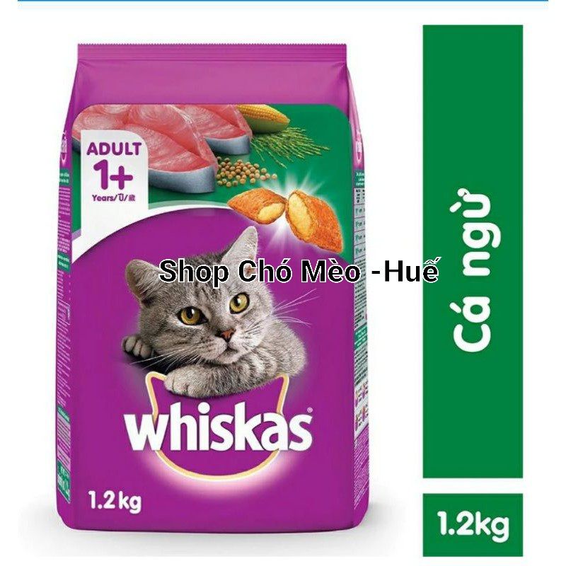 HẠT WHISKAS BAO 1KG2 MÈO LỚN VÀ MÈO CON