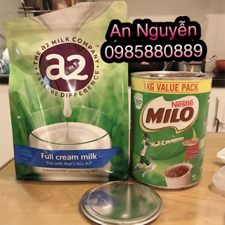 Combo a2 và milo