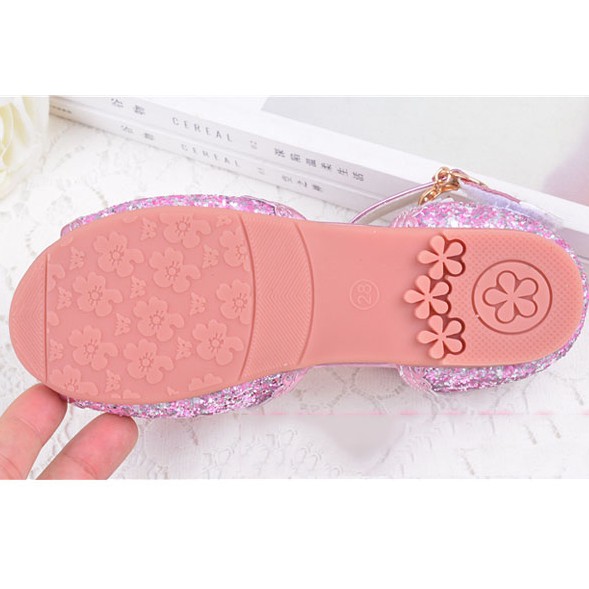 Giày sandal cho bé gái công chúa Elsa họa tiết đôi cánh thiên thần cho bé gái 2-10 tuổi