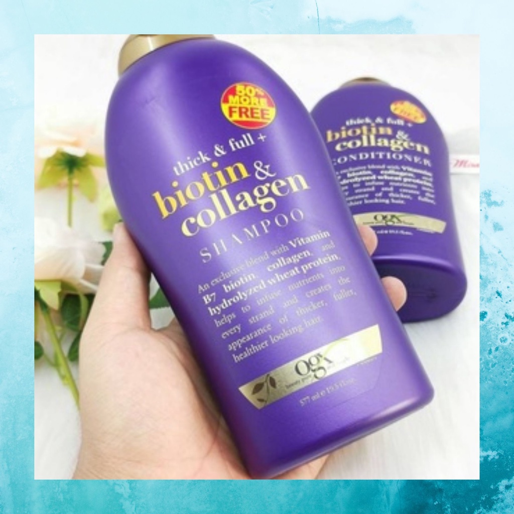 Dầu gội -Xả BIOTIN COLLAGEN tím